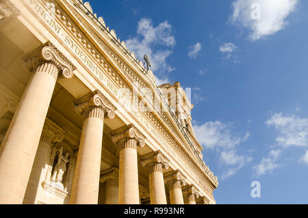 MOSTA, MALTA ,15 DEZEMBER 2018 - Mosta Dom (Kirche St. Maria) Die Pfarrkirche von Annahme Stockfoto