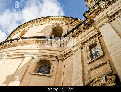 MOSTA, MALTA ,15 DEZEMBER 2018 - Mosta Dom (Kirche St. Maria) Die Pfarrkirche von Annahme Stockfoto