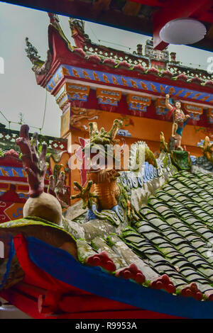 Dachlinie Dekorationen Shibaozhai Tempel - China Stockfoto