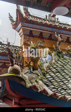 Dachlinie Dekorationen Shibaozhai Tempel - China Stockfoto