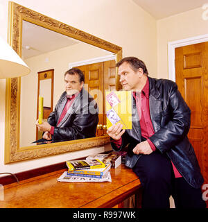 Meat Loaf, US-amerikanischer Sänger, Songwriter, Produzent und Schauspieler, fotografiert in Kesington, London, England, Vereinigtes Königreich. Stockfoto