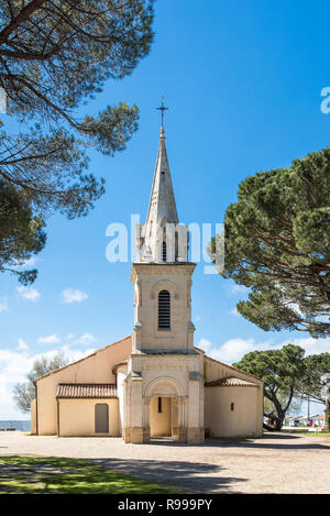 Andernos (Bucht von Arcachon, Frankreich), die Alte Kirche Saint Eloi Stockfoto