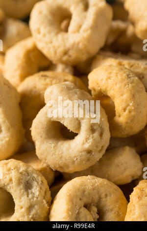 Olivenöl Itlian Taralli Cracker Kekse bereit zu Essen Stockfoto