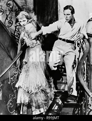 Original Film Titel: A streetcar named desire. Englischer Titel: A streetcar named desire. Jahr: 1951. Regie: Elia Kazan. Stars: VIVIEN LEIGH; Marlon Brando. Quelle: WARNER BROTHERS/Album Stockfoto