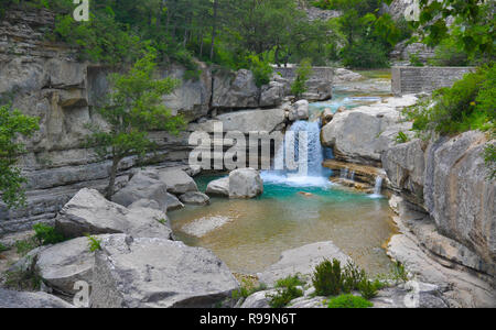 Gorges de la Meouge in der Provence in Frankreich Stockfoto