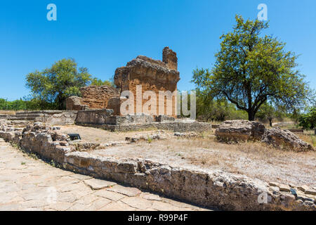 Römische Ruinen von Milreu, Estoi, Algarve, Portugal Stockfoto