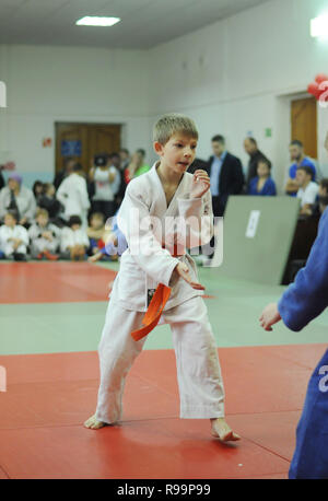 Kovrov, Russland. 26. Oktober 2013. Wettbewerbe Judo in Sports Complex Vympel Stockfoto