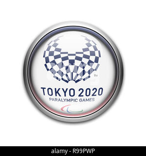 Paralympischen Spiele Tokio 2020 Logo Stockfoto