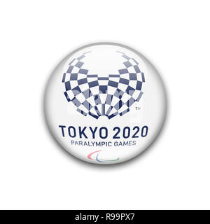 Paralympischen Spiele Tokio 2020 Logo Stockfoto