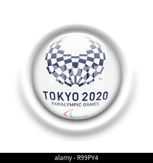 Paralympischen Spiele Tokio 2020 Logo Stockfoto