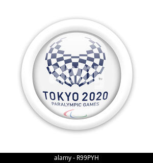 Paralympischen Spiele Tokio 2020 Logo Stockfoto