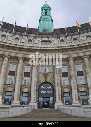 London, Großbritannien, 19. Februar 2007: County Hall und Aquarium in London, Vereinigtes Königreich. Stockfoto