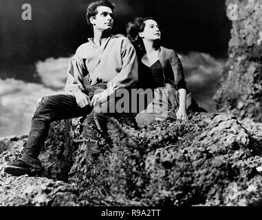 Original Film Titel: WUTHERING HEIGHTS. Englischer Titel: WUTHERING HEIGHTS. Jahr: 1939. Regie: William Wyler. Stars: Laurence Olivier und Merle Oberon. Quelle: UNITED ARTISTS/Album Stockfoto