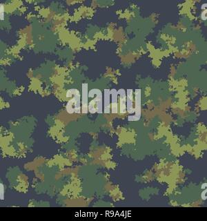 Fashion Camo Design. Farbe Wolken nahtlose Muster Vektor. Trendige camouflage fabric Muster. Stock Vektor
