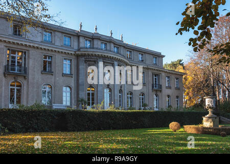 Berlin. Haus der Wannsee-Konferenz Gedenkstätte. Villa, wo Nazi- und SS-Führer trafen sich am 20. Januar 1942 die Deportation und Vernichtung der Juden zu planen Stockfoto
