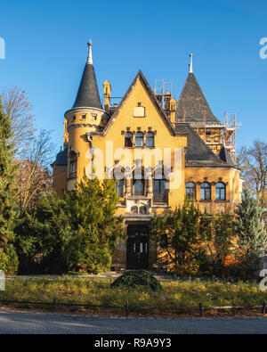 Villa Herz, Großen Wannsee 52/54 Historisches Haus von Wilhelm Martens für den Hersteller Paul Herz im neo-romanischen Stil in Wannsee, Berlin Stockfoto