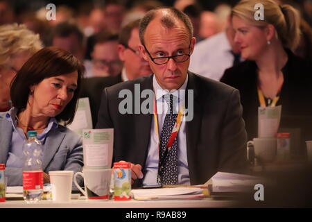 31. CDU-Bundestagsfraktion in Hamburg: Friedrich Merz Kandidat für den CDU-Parteivorsitz. Drater Anlauf Stockfoto