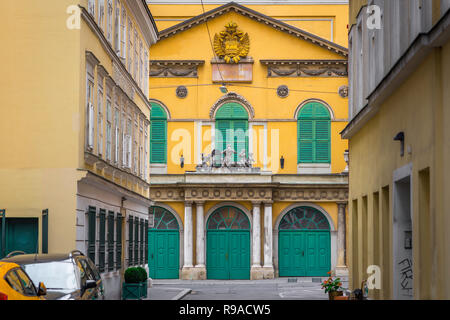 Theater an der Wien Wien, Blick auf den Papageno Tor des Theater an der Wien - Das original Wiener Oper im Bezirk Mariahilf. Stockfoto