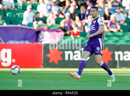 21. Dezember 2018, nib Stadion, Perth, Australien; eine Liga Fußball, Perth Glory im Vergleich zu Sydney FC; Dino Djulbic der Perth Glory Stockfoto