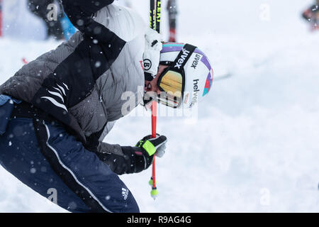 Courchevel, Rhone Alpes, Frankreich, 21. Dezember 2018, Viktoria Rebensburg in Deutschland Platz 2 in Damen Riesenslalom Audi FIS Alpine Ski World Cup 2019 Stockfoto