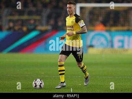 Dortmund, Deutschland. 21 Dez, 2018. firo Fußball, 21.12.2018 1.Bundesliga, Saison 2018/2019 BVB Borussia Dortmund - VfL Borussia Mönchengladbach, Gladbach, Borussia Mönchengladbach 2:1 Marco Reus, Einzelhandel | Nutzung der weltweiten Kredit: dpa/Alamy leben Nachrichten Stockfoto