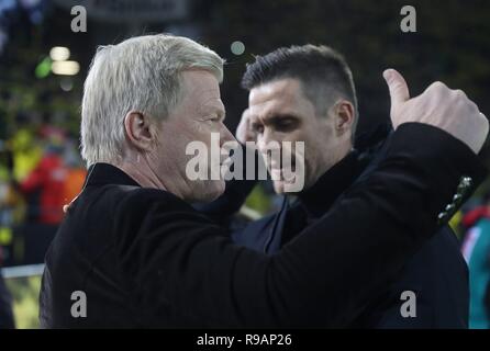 Dortmund, Deutschland. 21 Dez, 2018. firo Fußball, 21.12.2018 1.Bundesliga, Saison 2018/2019 BVB Borussia Dortmund - VfL Borussia Mönchengladbach, Gladbach, Borussia Mönchengladbach 2:1 Oliver Kahn mit Sebastian Kehl | Verwendung der weltweiten Kredit: dpa/Alamy leben Nachrichten Stockfoto
