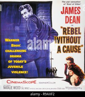 Original Film Titel: REBELLEN OHNE URSACHE. Englischer Titel: REBELLEN OHNE URSACHE. Jahr: 1955. Regie: Nicholas Ray. Quelle: WARNER BROTHERS/Album Stockfoto