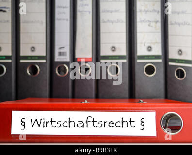 Datei Handelsrecht Stockfoto