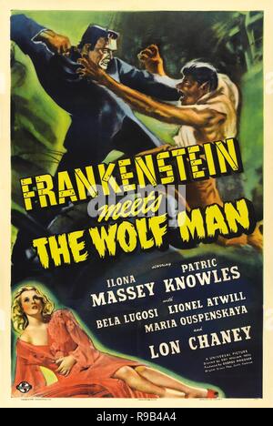 Original Filmtitel: FRANKENSTEIN MEETS THE WOLF MAN. Englischer Titel: FRANKENSTEIN MEETS THE WOLF MAN. Jahr: 1943. Regie: ROY WILLIAM NEILL. Quelle: UNIVERSAL PICTURES/Album Stockfoto