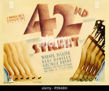 Original Film Titel: 42ND STREET. Englischer Titel: 42ND STREET. Jahr: 1933. Regie: LLOYD BACON. Quelle: WARNER BROTHERS/Album Stockfoto