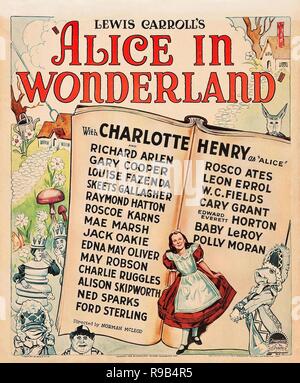 Original Film Titel: Alice im Wunderland. Englischer Titel: Alice im Wunderland. Jahr: 1933. Regie: NORMAN Z. MCLEOD. Quelle: Paramount Pictures/Album Stockfoto