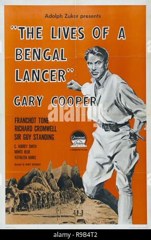 Original Film Titel: DAS LEBEN EINER BENGAL LANCER. Englischer Titel: DAS LEBEN EINER BENGAL LANCER. Jahr: 1935. Regie: HENRY HATHAWAY. Quelle: Paramount Pictures/Album Stockfoto