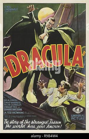 Original Film Titel: Dracula. Englischer Titel: Dracula. Jahr: 1931. Regie: TOD BROWNING. Stars: Dracula. Quelle: UNIVERSAL PICTURES/Album Stockfoto