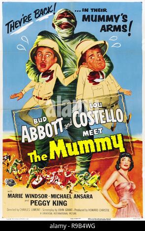 Original Film Titel: Abbott und Costello TREFFEN DIE MUMIE. Englischer Titel: Abbott und Costello TREFFEN DIE MUMIE. Jahr: 1955. Regie: Charles Lamont. Quelle: UNIVERSAL PICTURES/Album Stockfoto