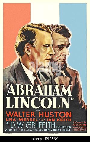 Original Film Titel: Abraham Lincoln. Englischer Titel: Abraham Lincoln. Jahr: 1930. Regie: D.W. Griffith. Quelle: UNITED ARTISTS/KUNST KINO/Album Stockfoto