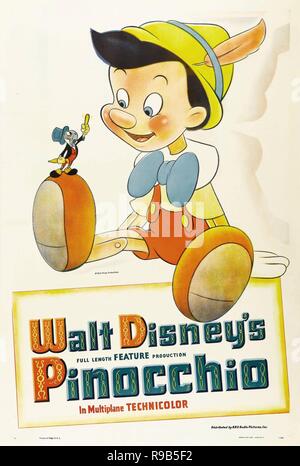 Original Film Titel: Pinocchio. Englischer Titel: Pinocchio. Jahr: 1940. Regie: HAMILTON LUSKE, BEN SHARPSTEEN. Credit: WALT DISNEY PRODUCTIONS/Album Stockfoto