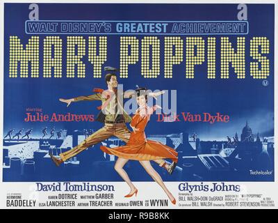 Original Film Titel: MARY POPPINS. Englischer Titel: MARY POPPINS. Jahr: 1964. Regie: Robert Stevenson. Credit: WALT DISNEY PRODUCTIONS/Album Stockfoto