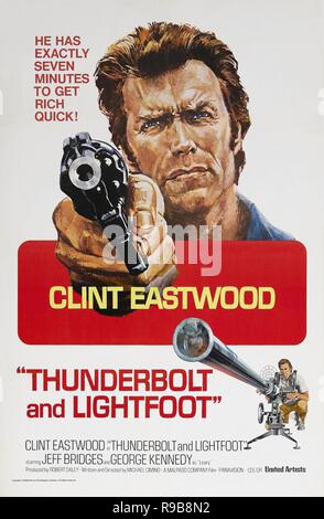 Original Film Titel: Thunderbolt und LIGHTFOOT. Englischer Titel: Thunderbolt und LIGHTFOOT. Jahr: 1974. Regie: Michael Cimino. Quelle: UNITED ARTISTS/Album Stockfoto