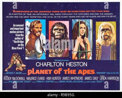 Original Filmtitel: Planet der Affen. Englischer Titel: Planet der Affen. Jahr: 1968. Regisseur: FRANKLIN J. SCHAFFNER. Quelle: 20th Century Fox/Album Stockfoto