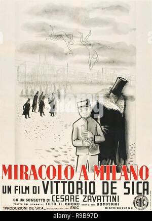 Original Film Titel: Miracolo a Milano. Englischer Titel: WUNDER IN MAILAND. Jahr: 1950. Regie: Vittorio De Sica. Credit: PRODUZIONI DE SICA/Album Stockfoto