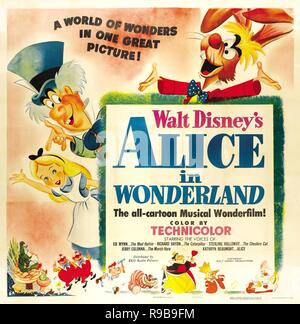 Original Film Titel: Alice im Wunderland. Englischer Titel: Alice im Wunderland. Jahr: 1951. Regie: CLYDE GERONIMI, WILFRED JACKSON, HAMILTON LUSKE. Quelle: WALT DISNEY PICTURES/Album Stockfoto