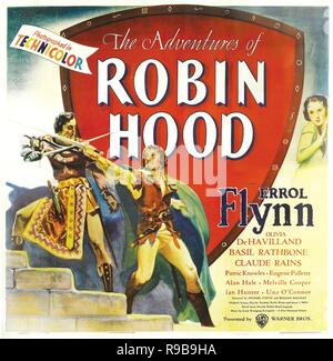 Original Film Titel: DIE ABENTEUER VON ROBIN HOOD. Englischer Titel: DIE ABENTEUER VON ROBIN HOOD. Jahr: 1938. Regie: Michael Curtiz, WILLIAM KEIGHLEY. Quelle: WARNER BROTHERS/Album Stockfoto