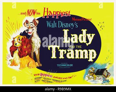 Original Film Titel: Die Lady und der Tramp. Englischer Titel: Die Lady und der Tramp. Jahr: 1955. Regie: CLYDE GERONIMI, WILFRED JACKSON, HAMILTON LUSKE. Credit: WALT DISNEY PRODUCTIONS/Album Stockfoto