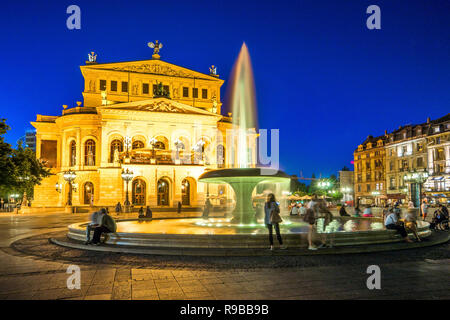 Opernplatz, Frankfurt am Main, Deutschland Stockfoto