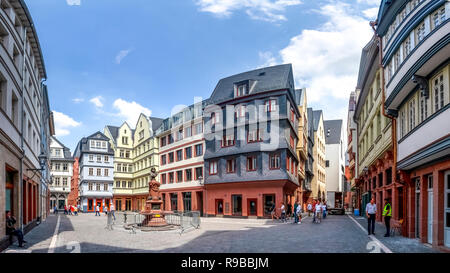 Neue historische Stadt Frankfurt am Main, Deutschland Stockfoto