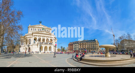 Opernplatz, Frankfurt am Main, Deutschland Stockfoto