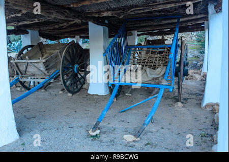 Die Beförderung in Sant Carles de Peralta, Ibiza Stockfoto