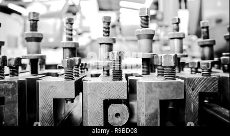 Technische Vorrichtungen in einer Fabrik Stockfoto