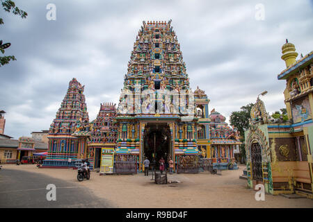 Pathirakali Amman Tempel in Trincomalee, Sri Lanka Stockfoto