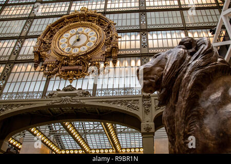 Paris (75), 7. Arrondissement. Musée d'Orsay. Horloge // Frankreich. Paris (75), 7. Arrondissement. Museum Orsay. Uhr Stockfoto